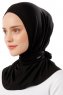 Sportif Cross - Hijab Pratique Viscose Noir & Gris Clair