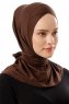 Sportif Cross - Hijab Pratique Viscose Marron