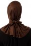 Sportif Cross - Hijab Pratique Viscose Marron