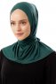 Sportif Cross - Hijab Pratique Viscose Vert Foncé