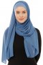 Alara Plain - Hijab Chiffon One Piece Indigo