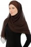 Alara Cross - Hijab Chiffon One Piece Marron
