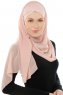 Alara Cross - Hijab Chiffon One Piece Vieux Rose