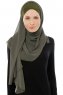 Alara Cross - Hijab Chiffon One Piece Kaki