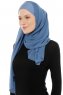 Alara Cross - Hijab Chiffon One Piece Indigo