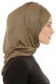 Isra Plain - Hijab One-Piece Viscose Kaki