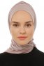 Isra Plain - Hijab One-Piece Viscose Gris Pierre
