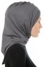 Isra Cross - Hijab One-Piece Viscose Gris Foncé