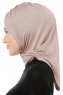 Isra Cross - Hijab One-Piece Viscose Gris Pierre