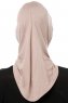 Isra Cross - Hijab One-Piece Viscose Gris Pierre