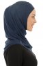 Hanfendy Plain Logo - Hijab One-Piece Bleu Marin