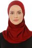 Hanfendy Plain Logo - Hijab One-Piece Bordeaux