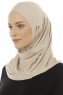Hanfendy Plain Logo - Hijab One-Piece Taupe Clair