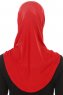 Hanfendy Plain Logo - Hijab One-Piece Rouge