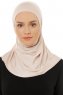 Hanfendy Plain Logo - Hijab One-Piece Poudre