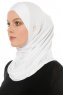 Hanfendy Cross Logo - Hijab One-Piece Blanc