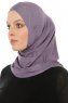 Hanfendy Cross Logo - Hijab One-Piece Violet Foncé