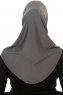 Hanfendy Cross Logo - Hijab One-Piece Gris Foncé