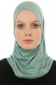 Hanfendy Cross Logo - Hijab One-Piece Vert