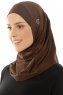 Micro Plain - Hijab One-Piece Marron