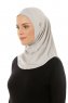 Micro Plain - Hijab One-Piece Gris Clair