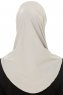 Micro Plain - Hijab One-Piece Gris Clair