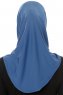 Micro Plain - Hijab One-Piece Indigo