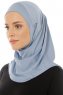 Micro Plain - Hijab One-Piece Bleu Clair