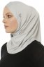 Micro Cross - Hijab One-Piece Gris Clair