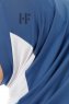 Esin - Hijab One-Piece Indigo & Blanc & Bleu Marin
