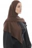 Ajda - Hijab Zip Marron