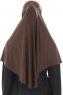Ajda - Hijab Zip Marron