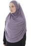 Roxelana - Hijab Al Amira Violet Foncé Longue