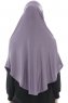 Roxelana - Hijab Al Amira Violet Foncé Longue