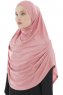 Roxelana - Hijab Al Amira Rose Foncé Longue