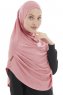 Roxelana - Hijab Al Amira Rose Foncé Longue