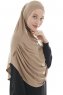 Roxelana - Hijab Al Amira Marron Clair Longue