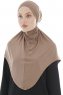 Sefa - Hijab Al Amira Taupe Foncé One-Piece