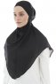 Ebrar - Hijab Al Amira Crepe Chiffon Noir