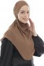 Ebrar - Hijab Al Amira Crepe Chiffon Marron