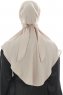 Ebrar - Hijab Al Amira Crepe Chiffon Taupe Clair