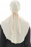 Ebrar - Hijab Al Amira Crepe Chiffon Beige Clair