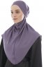 Ebrar - Hijab Al Amira Crepe Chiffon Violet Foncé