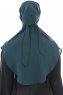 Ebrar - Hijab Al Amira Crepe Chiffon Vert Foncé