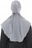 Ebrar - Hijab Al Amira Crepe Chiffon Gris Clair