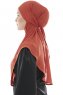 Ebrar - Hijab Al Amira Crepe Chiffon Rouge Brique