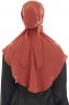 Ebrar - Hijab Al Amira Crepe Chiffon Rouge Brique