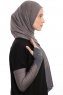 Azize - Pro Scarf Sport Hijab Set Gris Foncé