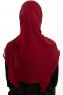 Eylem - Hijab Chiffon One Piece Bordeaux