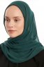 Eylem - Hijab Chiffon One Piece Vert Foncé